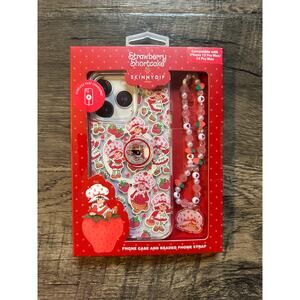 Strawberry Shortcake SkinnyDip Case with Beaded Strap iPhone 13 14 Pro Max